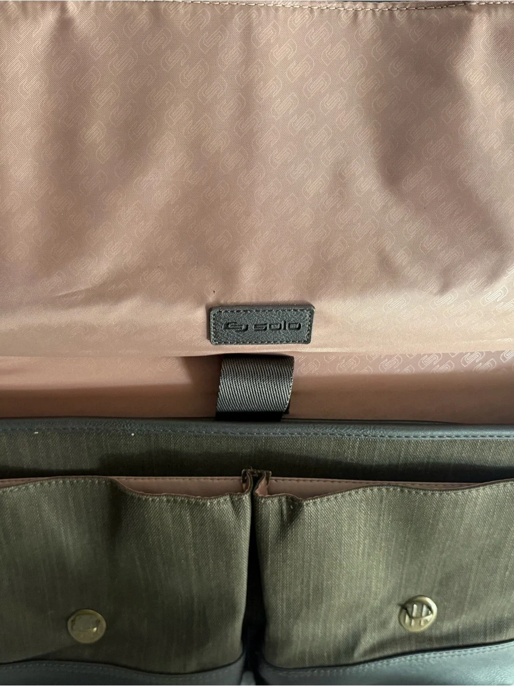 SOLO Bradford Briefcase Laptop Messenger Bag Brown 15.6” NWT Shoulder Strap
